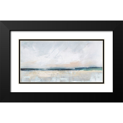 Mediterranean Escape Black Modern Wood Framed Art Print with Double Matting by Blue, Nina