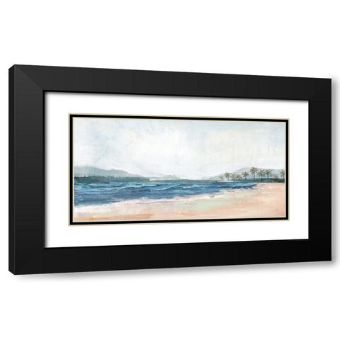 Mediterranean Escape II Black Modern Wood Framed Art Print with Double Matting by Blue, Nina