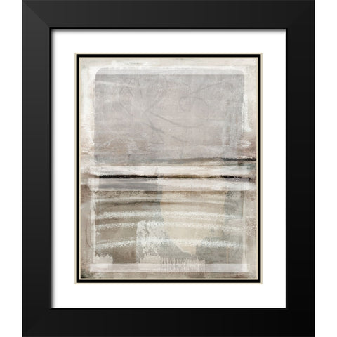 Simple Silence II Black Modern Wood Framed Art Print with Double Matting by Blue, Nina