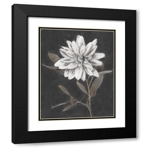 Fable Lotus  Black Modern Wood Framed Art Print with Double Matting by Blue, Nina