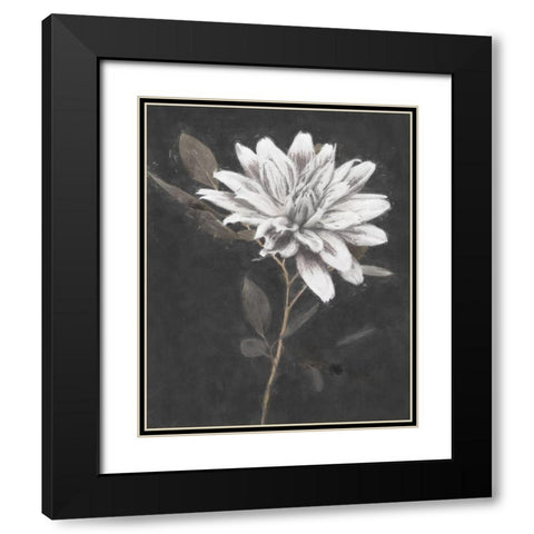 Fable Lotus 2 Black Modern Wood Framed Art Print with Double Matting by Blue, Nina