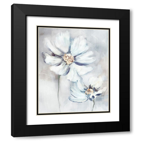 Wash of Color Black Modern Wood Framed Art Print with Double Matting by Blue, Nina