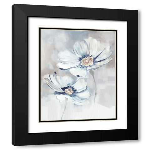 Wash of Color II Black Modern Wood Framed Art Print with Double Matting by Blue, Nina