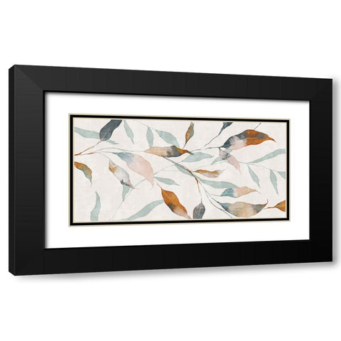 Summer Botanical Black Modern Wood Framed Art Print with Double Matting by Blue, Nina