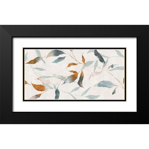 Summer Botanical II Black Modern Wood Framed Art Print with Double Matting by Blue, Nina