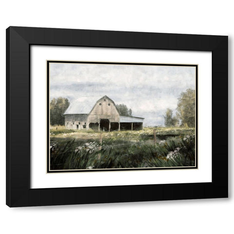 Farmhouse Barn II Black Modern Wood Framed Art Print with Double Matting by Blue, Nina