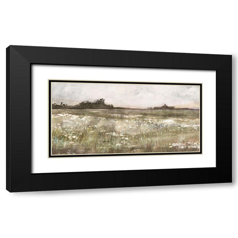 Moody Field Black Modern Wood Framed Art Print with Double Matting by Blue, Nina