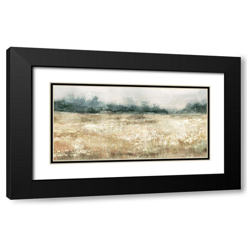 Moody Field II Black Modern Wood Framed Art Print with Double Matting by Blue, Nina