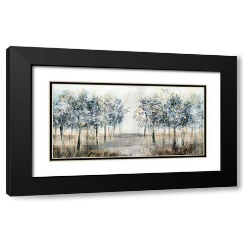 Enchanted Forest Black Modern Wood Framed Art Print with Double Matting by Blue, Nina