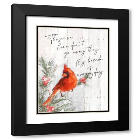 Those We Love Black Modern Wood Framed Art Print with Double Matting by Blue, Nina