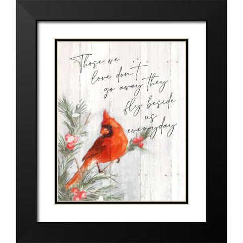 Those We Love Black Modern Wood Framed Art Print with Double Matting by Blue, Nina