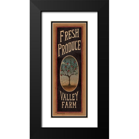 Apple Tree Black Modern Wood Framed Art Print with Double Matting by Lewis, Kim