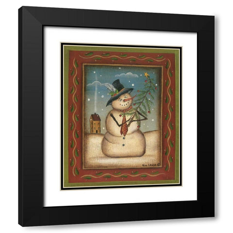 Perfect Tree Black Modern Wood Framed Art Print with Double Matting by Lewis, Kim