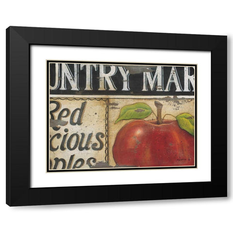 Country Market Black Modern Wood Framed Art Print with Double Matting by Lewis, Kim