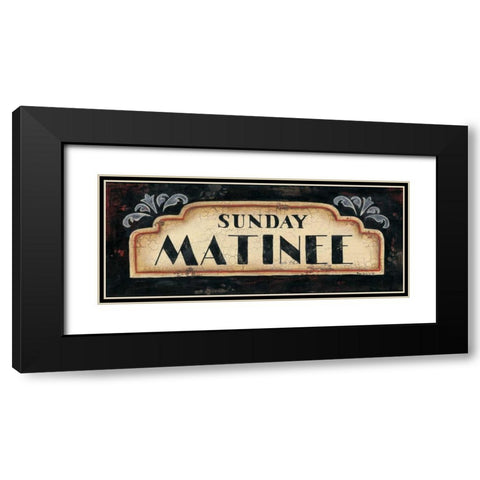 Matinee Black Modern Wood Framed Art Print with Double Matting by Lewis, Kim