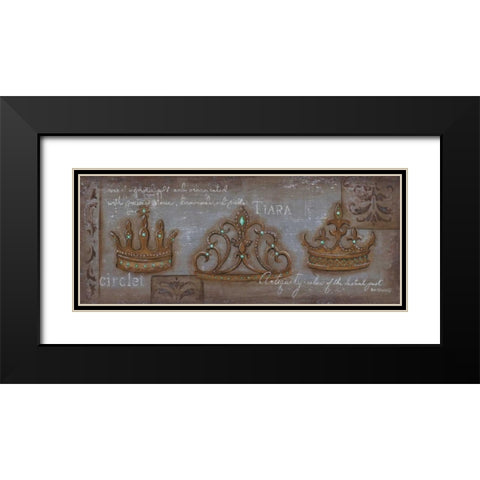 Circlet Black Modern Wood Framed Art Print with Double Matting by Lewis, Kim