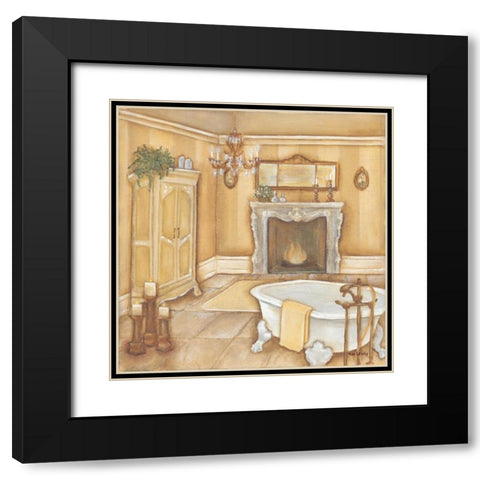 Warm Bath I Black Modern Wood Framed Art Print with Double Matting by Lewis, Kim