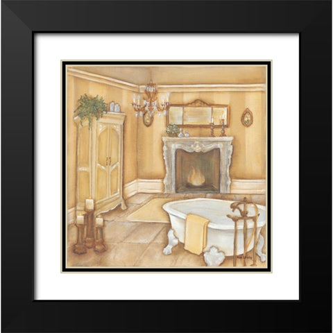Warm Bath I Black Modern Wood Framed Art Print with Double Matting by Lewis, Kim