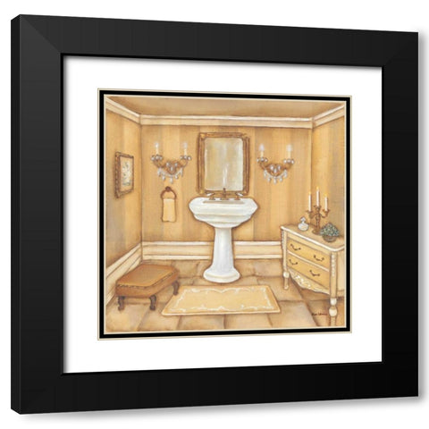 Warm Bath II Black Modern Wood Framed Art Print with Double Matting by Lewis, Kim