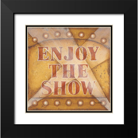 Enjoy the Show Black Modern Wood Framed Art Print with Double Matting by Lewis, Kim