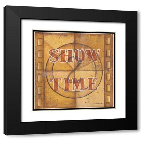 Show Time Black Modern Wood Framed Art Print with Double Matting by Lewis, Kim