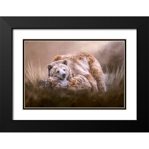 Just Not Feeling It Today Black Modern Wood Framed Art Print with Double Matting by Parker, Kelley