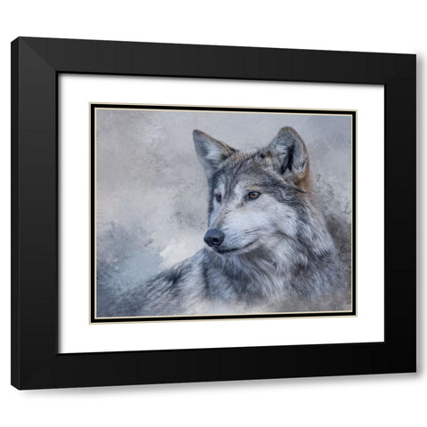 Gazing Off Black Modern Wood Framed Art Print with Double Matting by Parker, Kelley