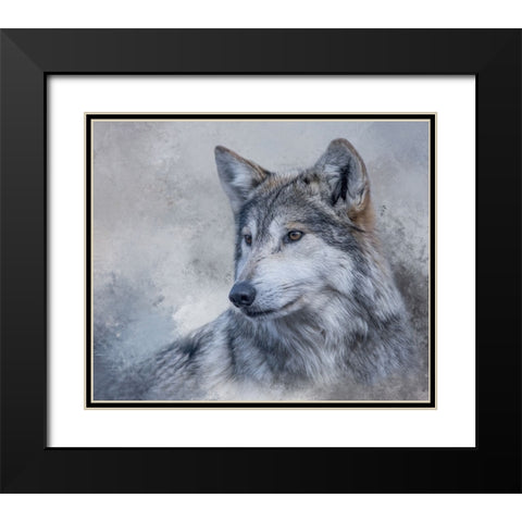 Gazing Off Black Modern Wood Framed Art Print with Double Matting by Parker, Kelley