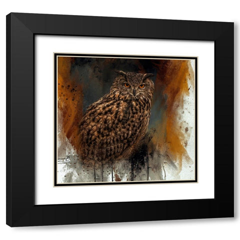 Regal Hunter Black Modern Wood Framed Art Print with Double Matting by Parker, Kelley