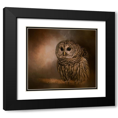Wisdom Listener Black Modern Wood Framed Art Print with Double Matting by Parker, Kelley