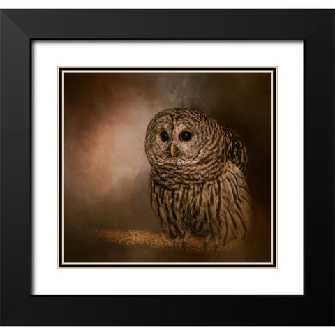 Wisdom Listener Black Modern Wood Framed Art Print with Double Matting by Parker, Kelley