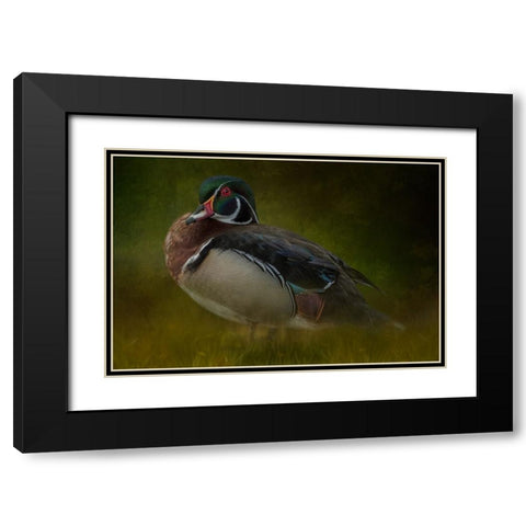 The Woodsman Black Modern Wood Framed Art Print with Double Matting by Parker, Kelley