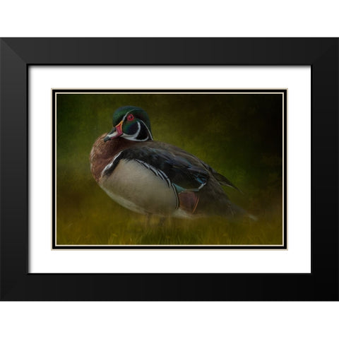 The Woodsman Black Modern Wood Framed Art Print with Double Matting by Parker, Kelley