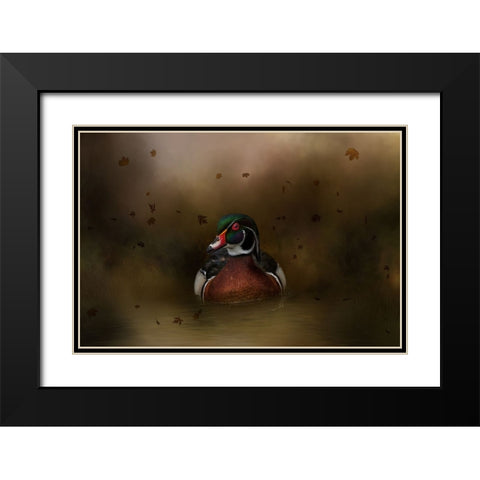 Autumn Cruise Black Modern Wood Framed Art Print with Double Matting by Parker, Kelley