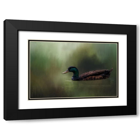 In His Element Black Modern Wood Framed Art Print with Double Matting by Parker, Kelley