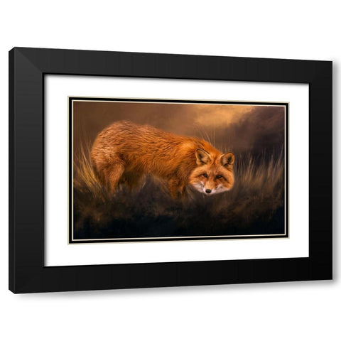 Red Alert Black Modern Wood Framed Art Print with Double Matting by Parker, Kelley