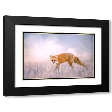 Fire and Ice Black Modern Wood Framed Art Print with Double Matting by Parker, Kelley