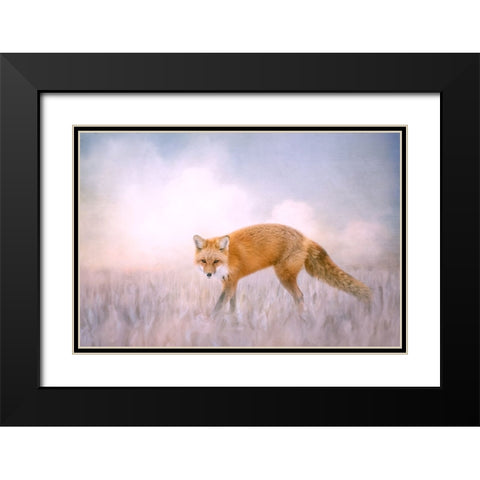Fire and Ice Black Modern Wood Framed Art Print with Double Matting by Parker, Kelley