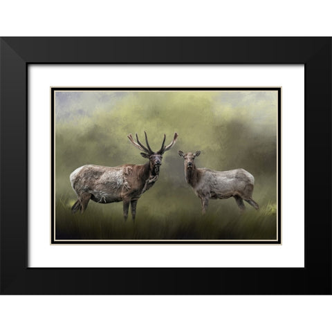 The Elks Black Modern Wood Framed Art Print with Double Matting by Parker, Kelley