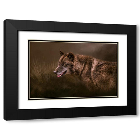 Danger Lurking Black Modern Wood Framed Art Print with Double Matting by Parker, Kelley