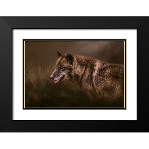 Danger Lurking Black Modern Wood Framed Art Print with Double Matting by Parker, Kelley