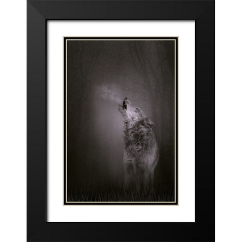 Every Breath I Take Black Modern Wood Framed Art Print with Double Matting by Parker, Kelley