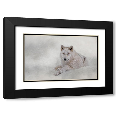 Winter Coat Black Modern Wood Framed Art Print with Double Matting by Parker, Kelley