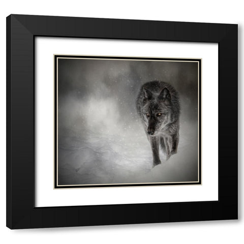 The Lone Journey Black Modern Wood Framed Art Print with Double Matting by Parker, Kelley