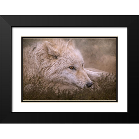 Taking a Break Black Modern Wood Framed Art Print with Double Matting by Parker, Kelley