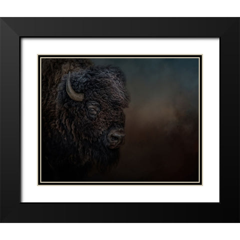 Harley Black Modern Wood Framed Art Print with Double Matting by Parker, Kelley