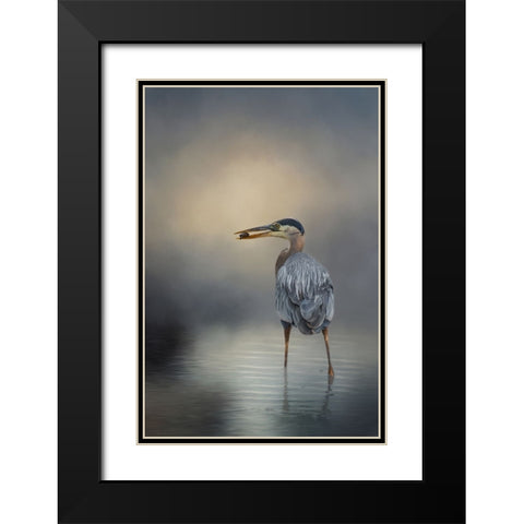 Catch of the Day Black Modern Wood Framed Art Print with Double Matting by Parker, Kelley