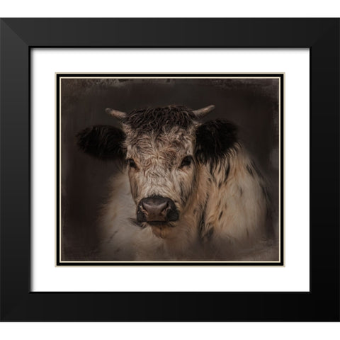 Cow Boy Black Modern Wood Framed Art Print with Double Matting by Parker, Kelley