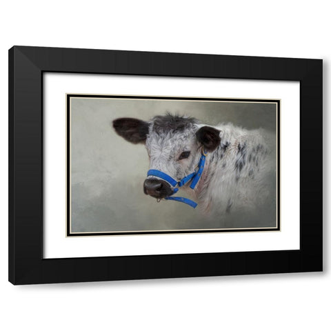 Little Elmer Black Modern Wood Framed Art Print with Double Matting by Parker, Kelley