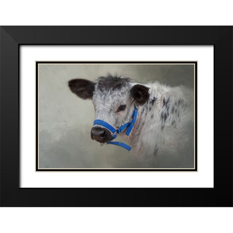 Little Elmer Black Modern Wood Framed Art Print with Double Matting by Parker, Kelley